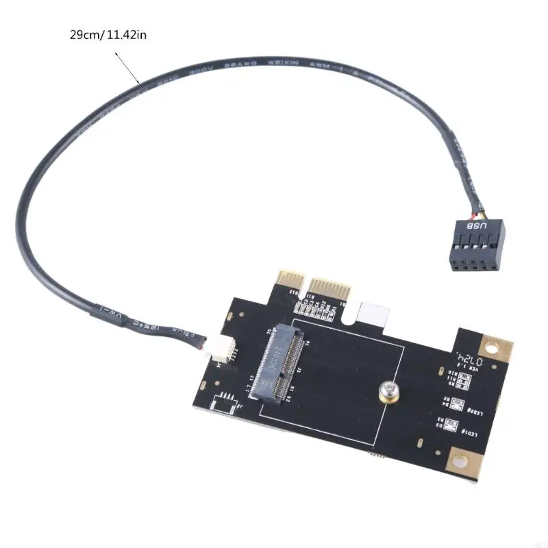 Tarjeta WiFi 16FB M.2 NGFF a red PCIE, adaptador compatible con para AX200