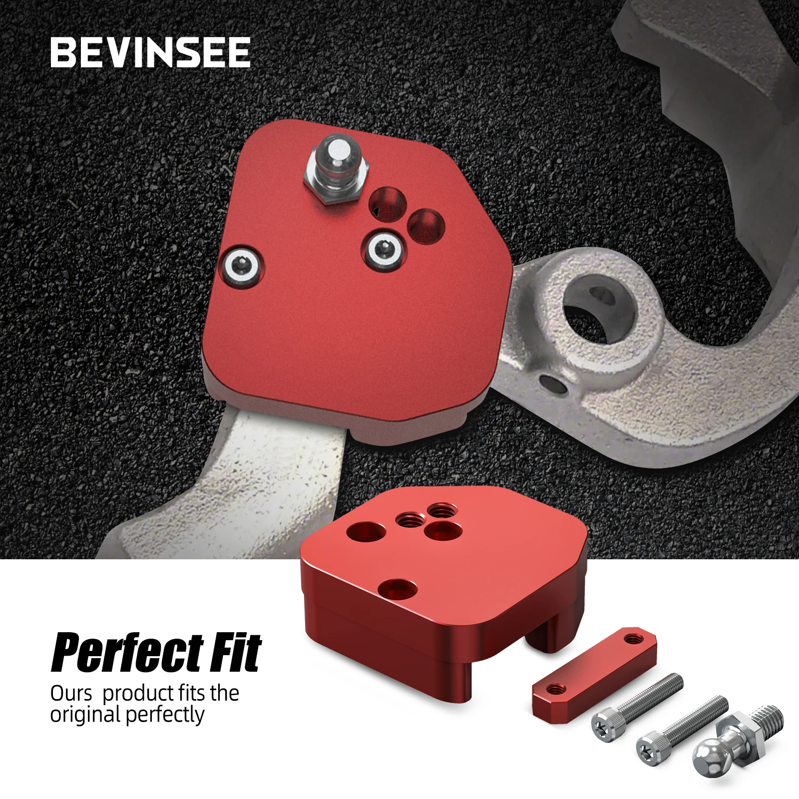 BEVINSEE Adjustable Quick Gear Short Shift Shifter Adapter for Ford Focus MK3 ST 2013-2018 for Ford Focus MK3 RS 2016-2018