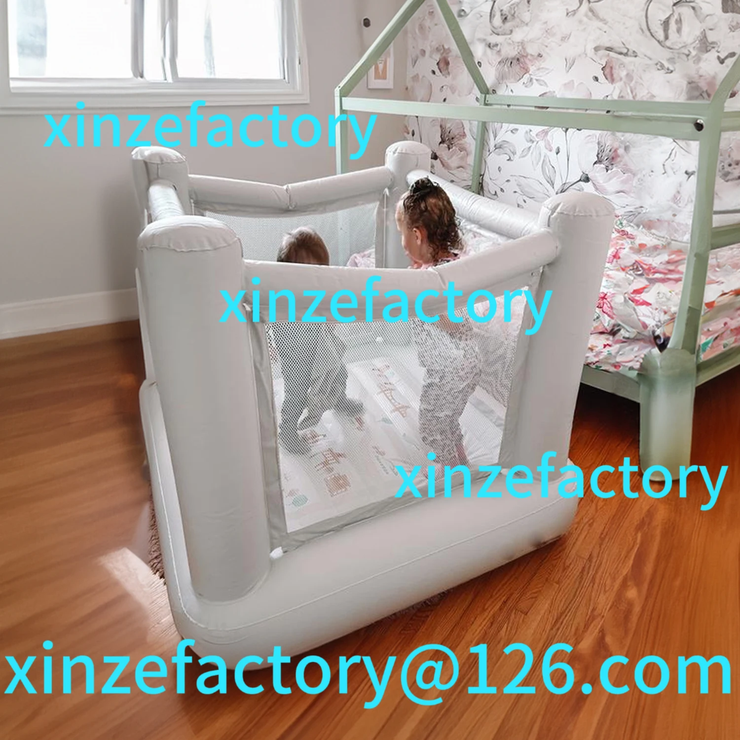 

Be suitable for Mini City Bounce House Birthday Gift 1-6 Years Old PVC Mini Inflatable Castle Children's Toy Castlecustomizable