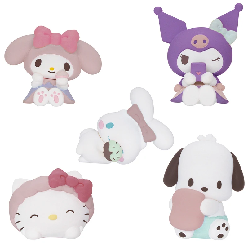 TOMY Gashapon Capsule Toy Sanrio Characters Kuromi My Melody Pochacco Action Figures Desktop Decoration Gacha Toy Kids Gifts