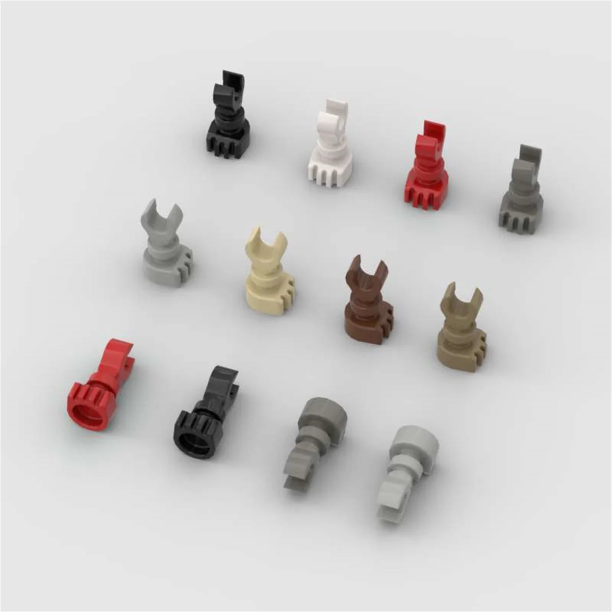 10 Stück Puzzle-Teile 6266 Bein-Skelett Bausteine Set Figuren Kampfroboter Fuß Körper Bausteine Spielzeug Weihnachtsgeschenk