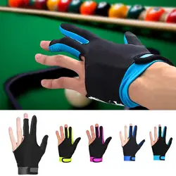 Predator Pool Glove Batting Gloves Ultra Silky Breathable Anti Slip Elastic 3 Finger Double Stitched Billiard Gloves Left