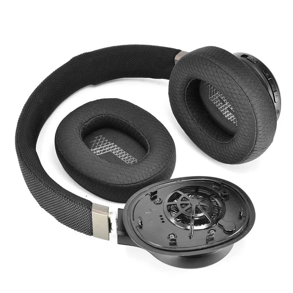 Cuscinetti auricolari di ricambio Cuscinetti auricolari in memory foam per JBL E65 E65BTNC/Duet NC/Live 650BTNC Live 660 BTNC Accessori per cuffie