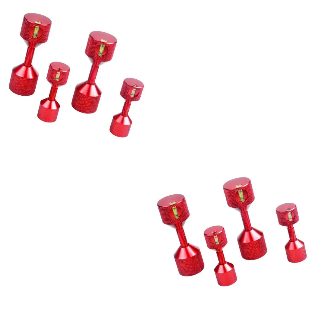 Drill Press Positioning Stop with Bubble Levels, Adjustable Aluminum Locator Blocks for Router Table Alignment