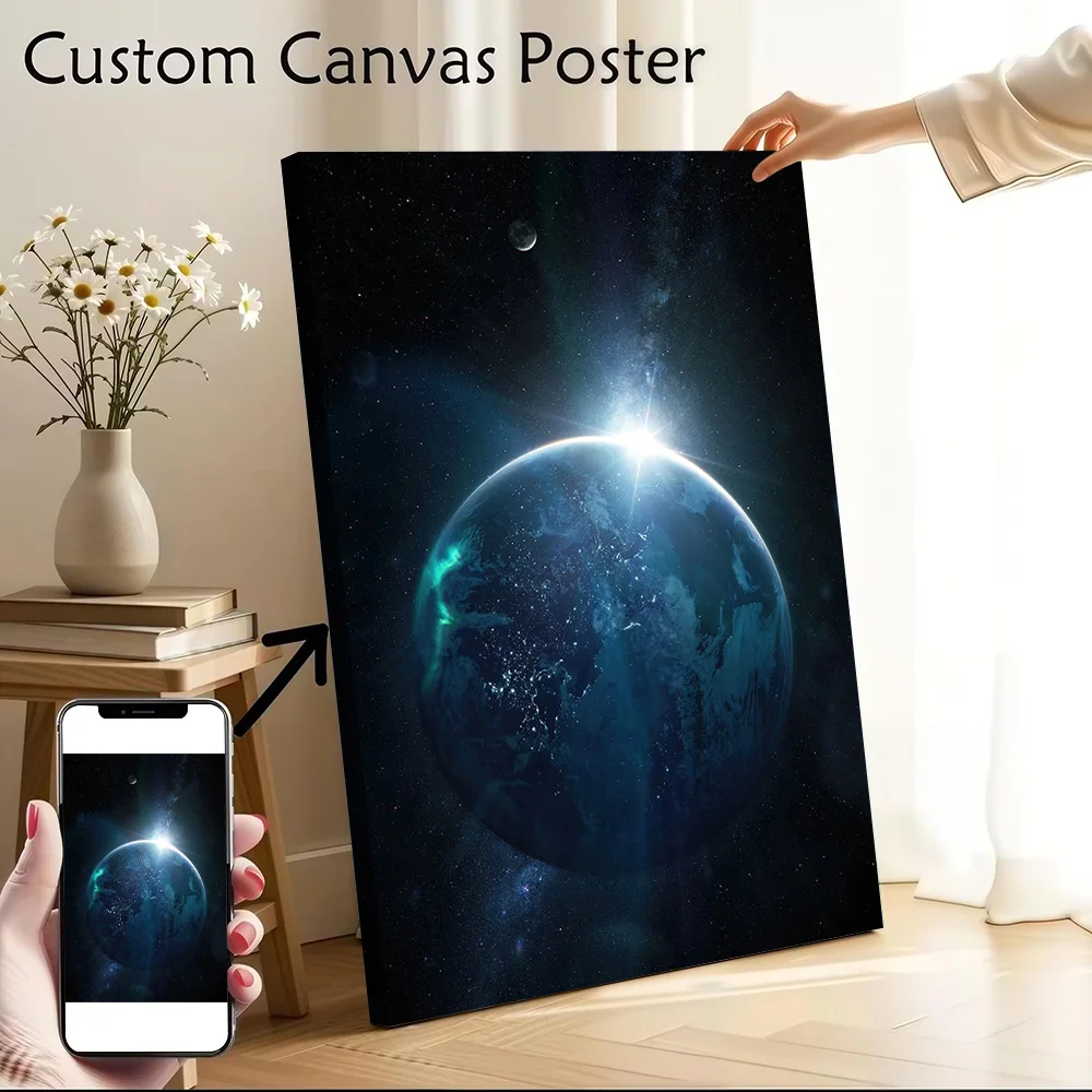Peerless Sapphire Printed Canvas Poster Personalized High Quality Wall Art Paintings for Decor Living Room Decorations Bedroom