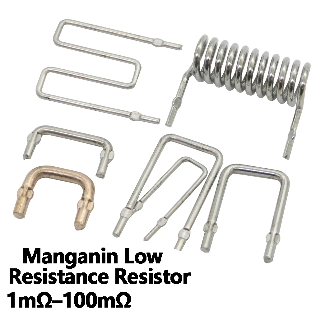 10PCS Manganin Low Resistance Resistor Shunt Type 1mΩ–100mΩ Precision Electronic Component for DIY Circuits