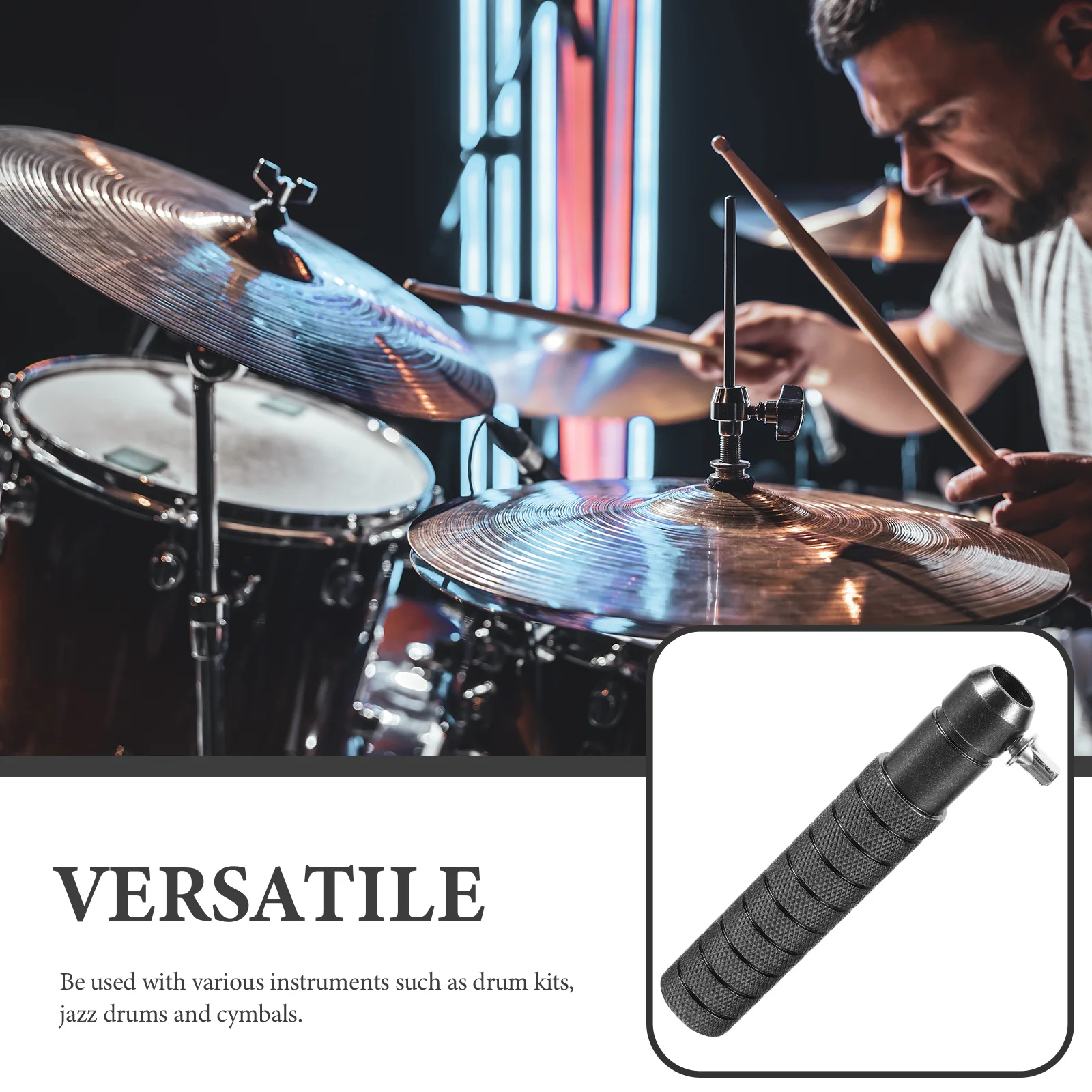 أجزاء الصنج الطبل أنيق خارجي أنيق مادة معدنية متينة سهلة التركيب أداة ملحق طبل موازنة