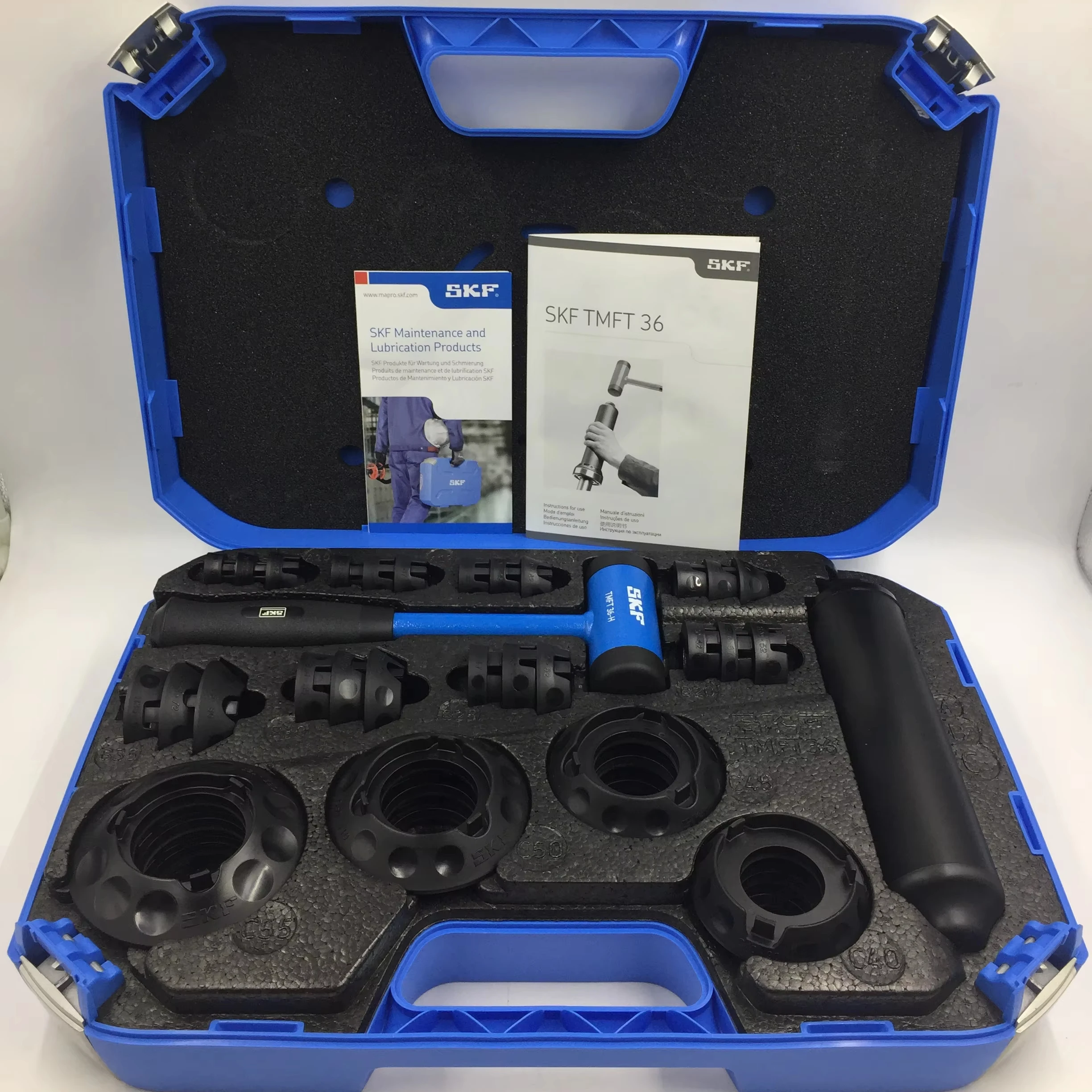 

Bearing Fitting Tool Kit TMFT36 Facilitates Correct Mounting on Shaft Housing and Blind Applications