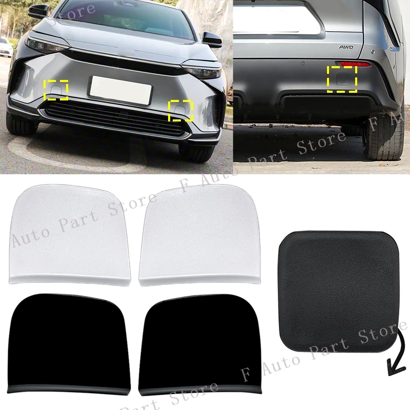 

Для Toyota BZ4X 2022 2023 2024, передний и задний бампер, крышка фаркопа, крышка с проушиной прицепа