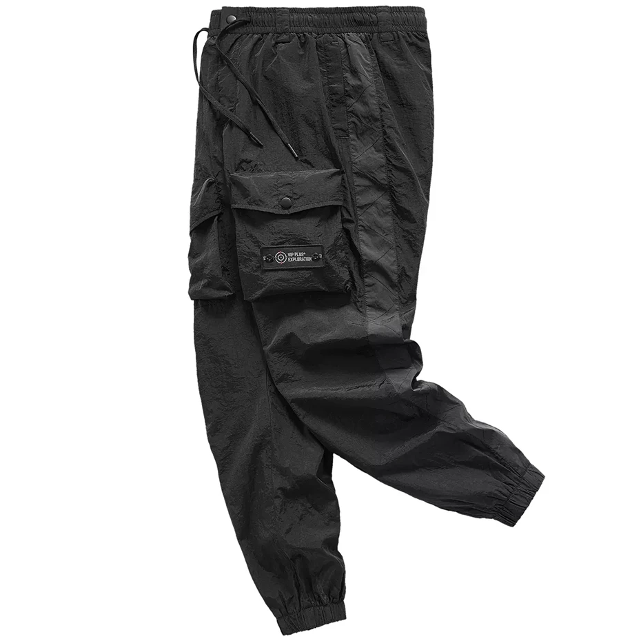 Mens Techwear Cargo Pants Men Joggers Sweatpants Streetwear Patchwork Pants Fashion Paratrooper Trousers Male
