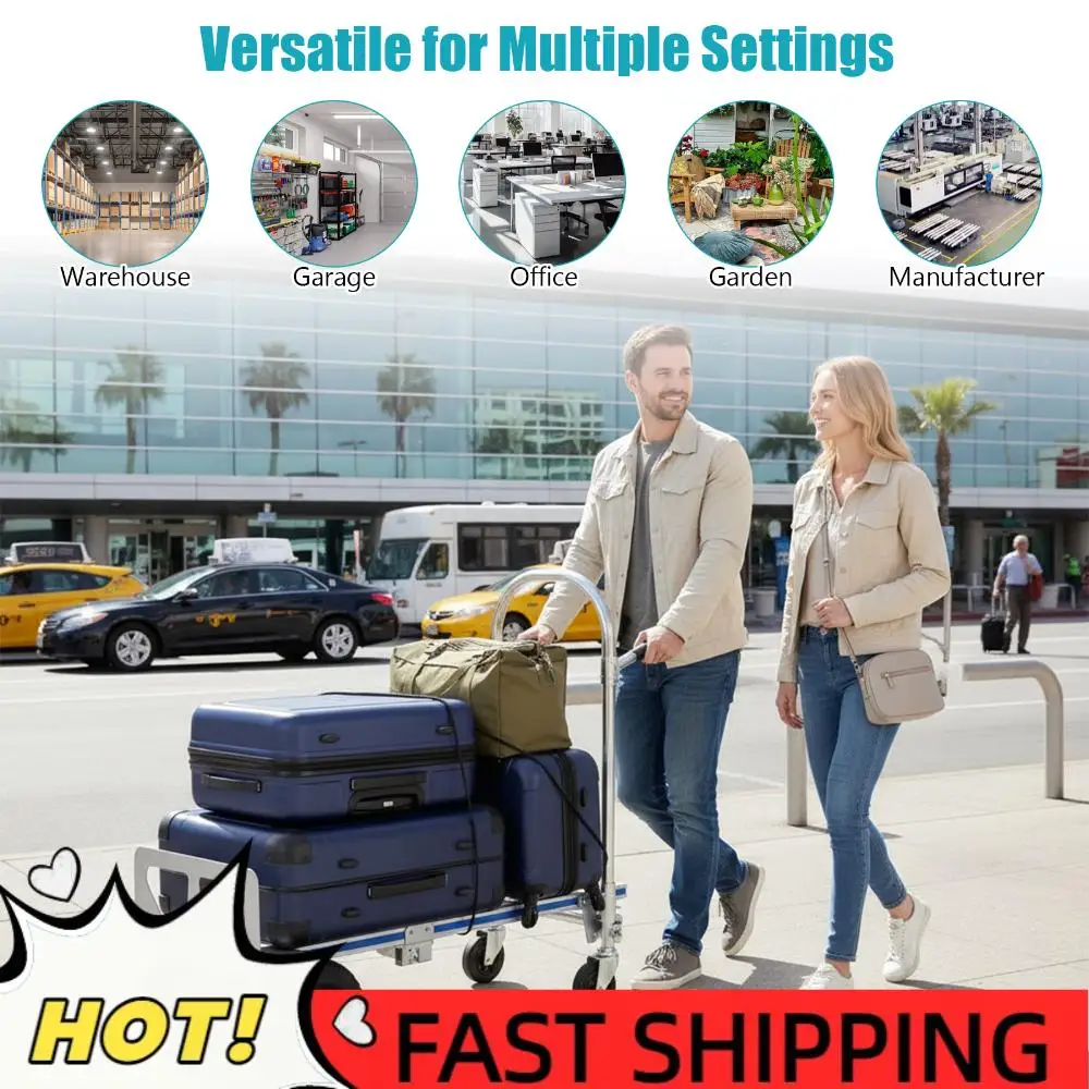 

Тележка-платформа 3-в-1, грузоподъемность 250 кг, сверхмощная промышленная складная тележка на колесах для строительства, складов, заводов