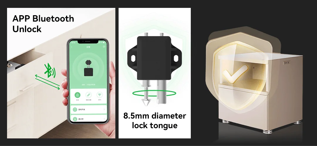 Código de Pin electrónico de seguridad, combinación inteligente de avión, Bluetooth plano, cerradura de gabinete deslizante de dos puertas para bebé