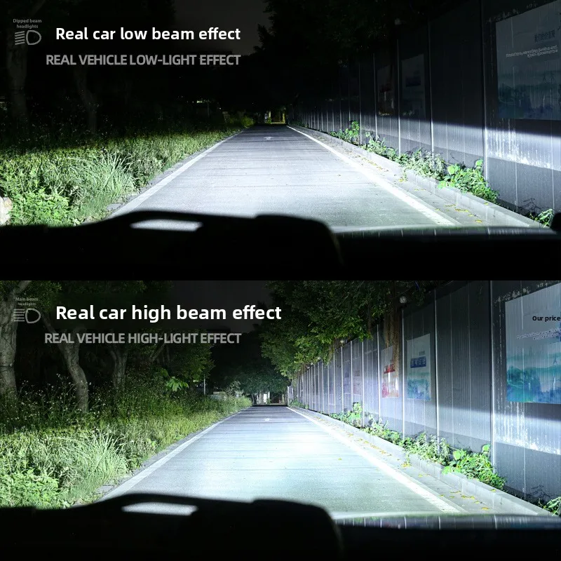 H7 عدسة المصباح منخفضة شعاع Tangent السيارات LED السوبر مشرق المصباح H11 لمبة 9005 الليزر كشافات تعديل #3