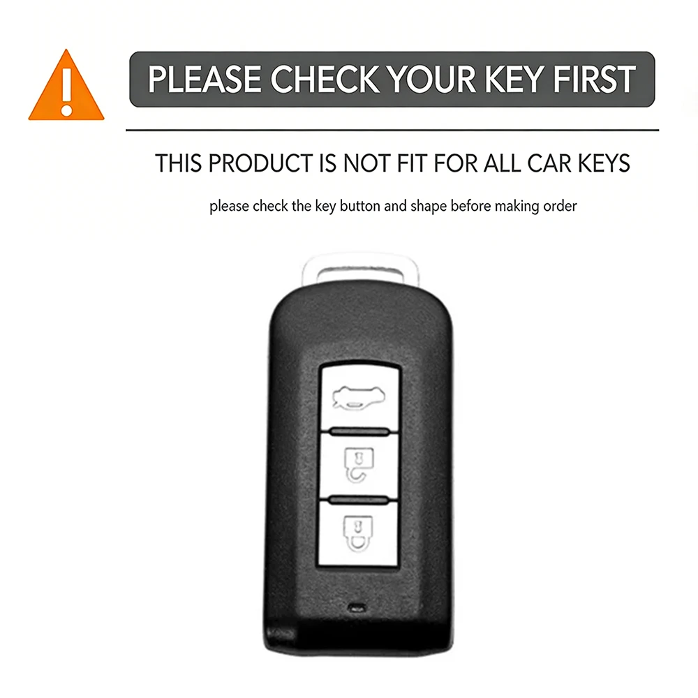 Silicone Car Key Case Cover For Mitsubishi Outlander Xpander Triton ASX LANCER Pajero Sport 3 2020G Eclipse Cross L200
