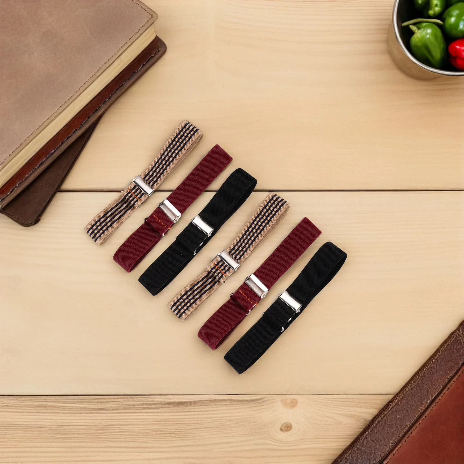 

Arm Bands Elastic Adjustable For Men Women Sweat-Resistant Anti-Slip Sleeve Holders Running Fitness Office Outdoor Use