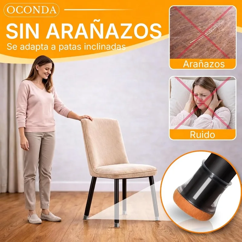 24pcs Chair Leg Caps Silicone Feet Protector Pads Furniture Table Covers Socks Plugs Cover Furniture Leveling Feet Home Decor