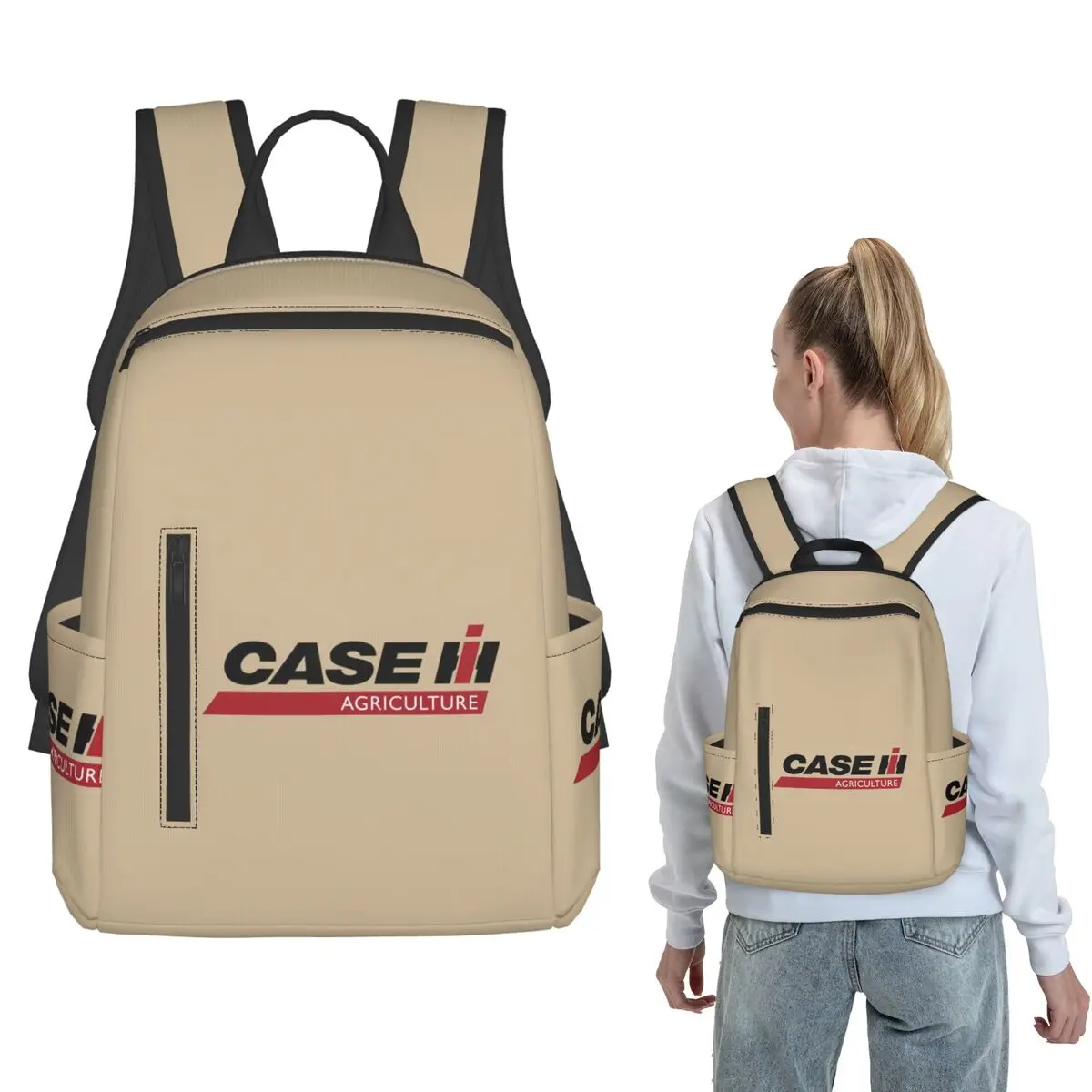 Tractor Case Logo Backpack Large Capacity Boys Girls BookBag School Bag Shoulder Bags for Men Women