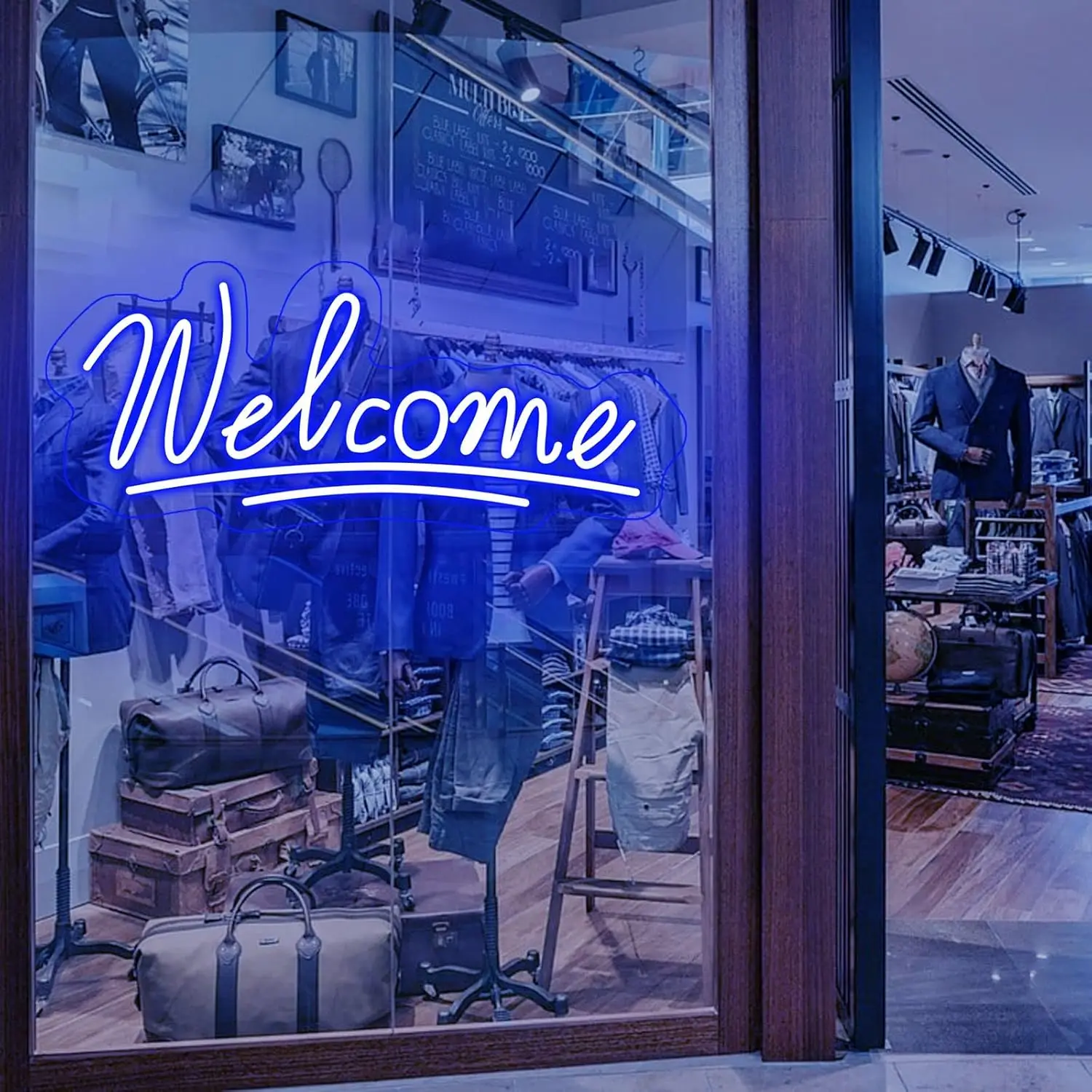 Welcome Neon Sign LED Neon Sign for Storefront Window Shop Florists Bar Cafes Restaurant Pubs, Housewarming Birthday Party Gift