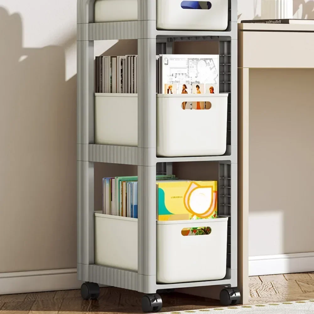 

#For Movable Trolley Multifunctional Student School Bag Trolley Under-Table Wheeled Drawer Style Storage Rack Snack Storage