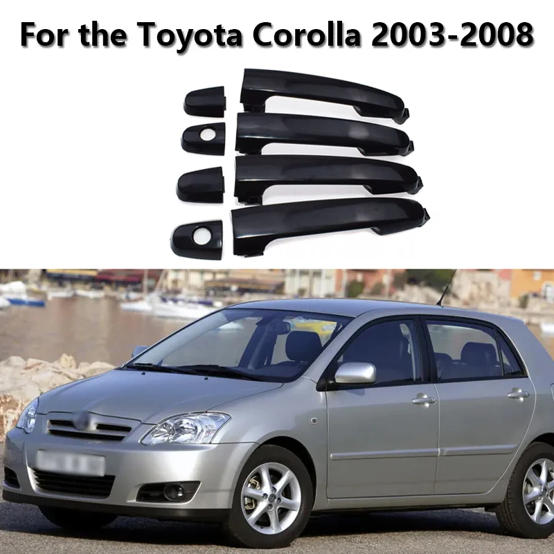 

Подходит для Toyota Corolla 2003-2008, дверная ручка, внешняя передняя задняя левая правая замена 69211-AA010