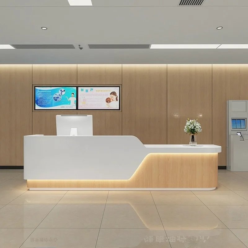 Dental hospital reception desk guide desk nurse station workbench
