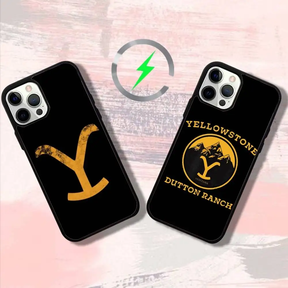 

Film Y-Yellowstones Phone Case For iPhone 16,15,14,13,12,11,Pro,Max,Plus,Mini,SE4,E Magnetic Magsafe Wireless Charging