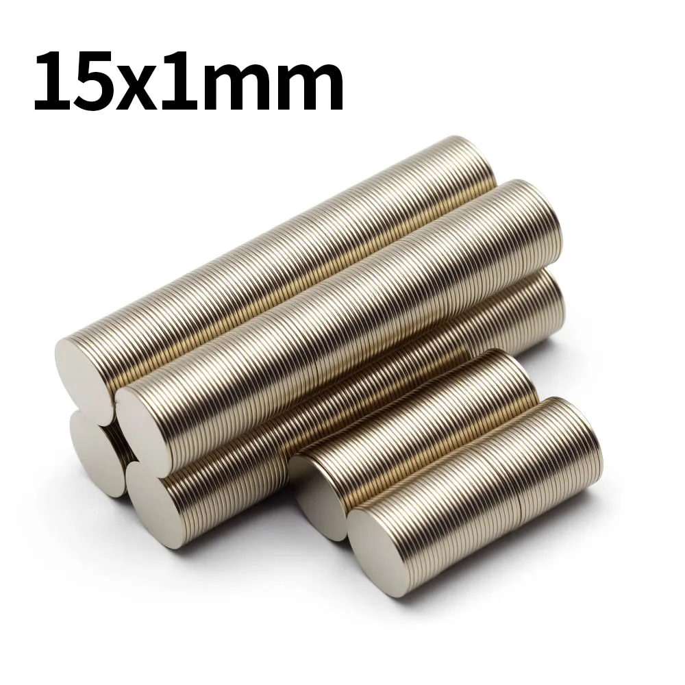 15x1mm N35 Powerful Round Neodymium Magnet NdfeB Permanent Magnetic imanes Super Strong  Magnets Refrigerator Magnet