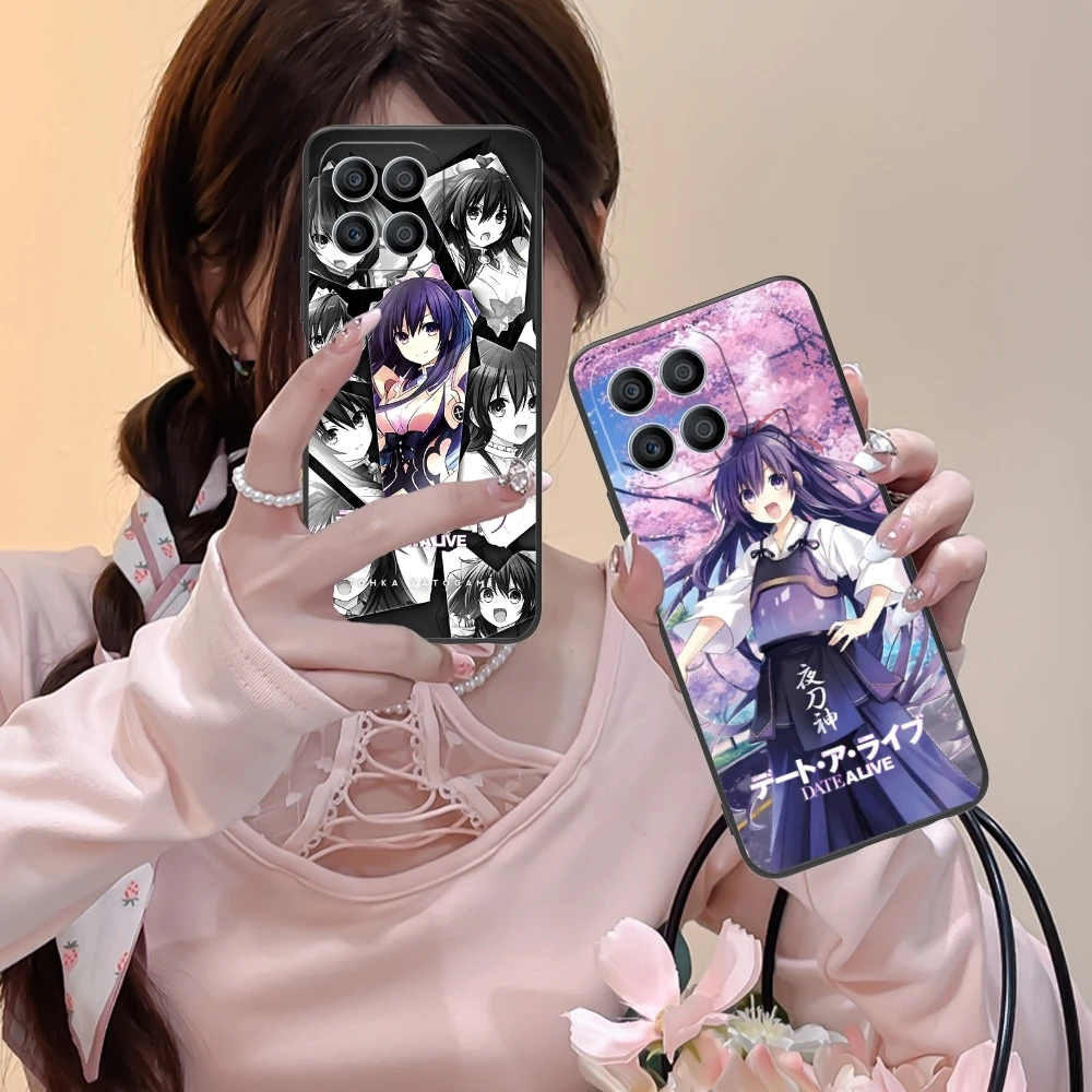 DAL Tohka Yatogami Mobile Cell Phone Case for Huawei Honor 90 80 70 60 50 30 20 10 9 8 7 Pro S SE Lite 5G Black Cover Shell