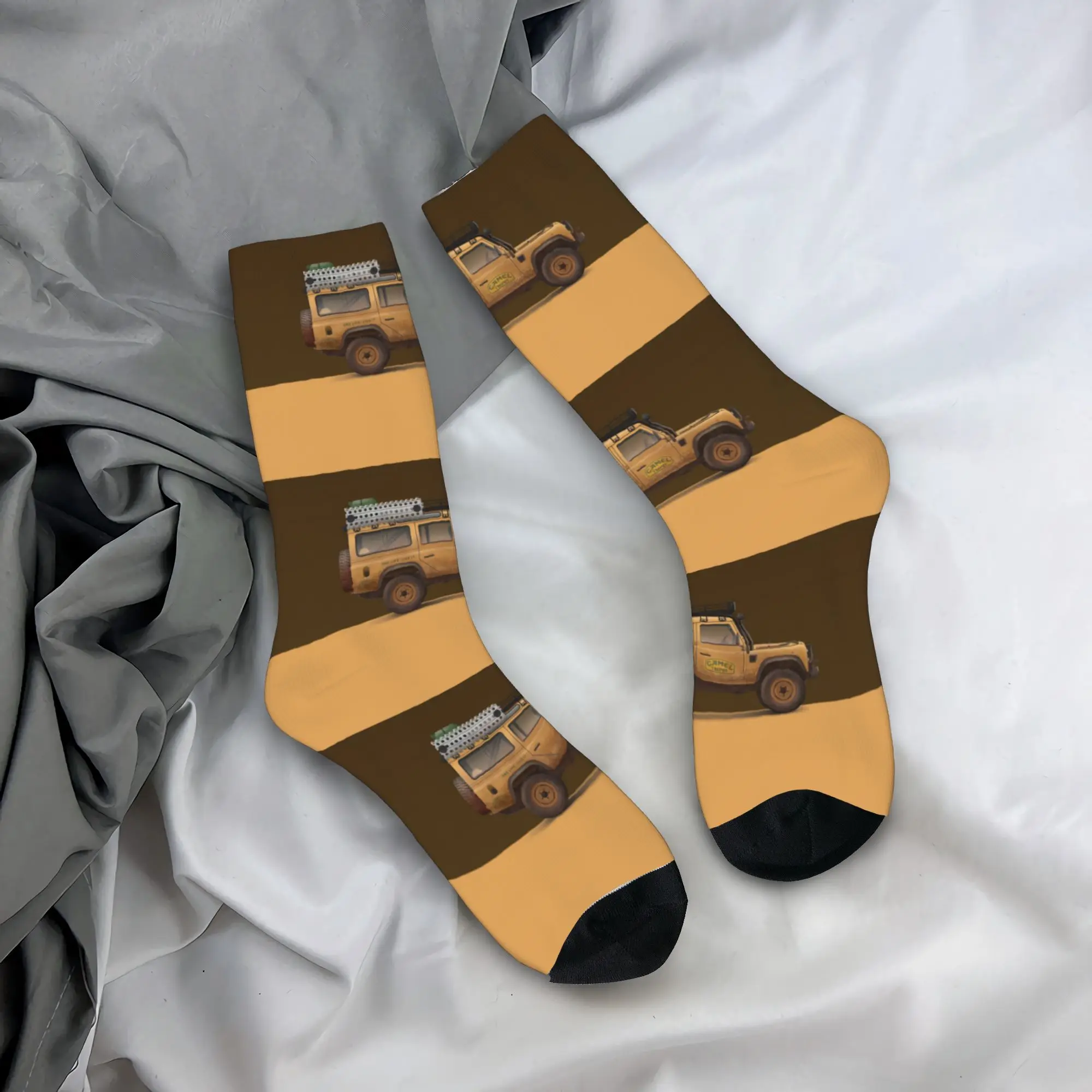 

Носки унисекс Custom Camel Trophy Defender 110 для мужчин и женщин, милые, на весну, лето, осень, зиму, для повседневной носки