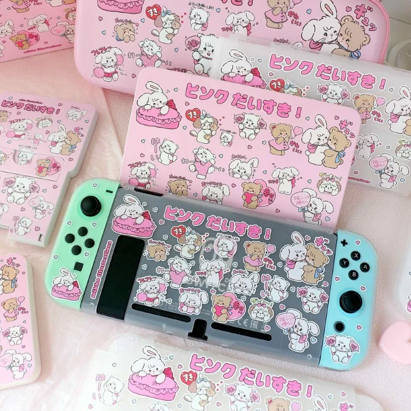 Case For Nintendo Switch Lite Accessorie Joycon Cover Mikko Emoticons Kawaii Cartoon Shell For Switch Accessories Console Games