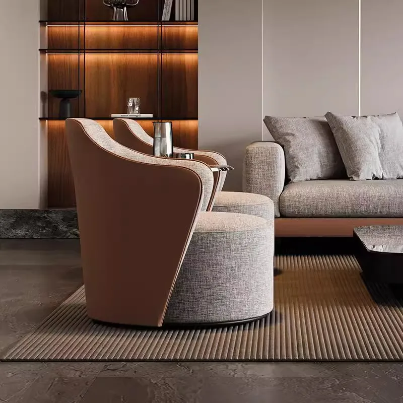 Negotiate table and chair combination leisure chair hotel sales office single chair light luxury office sofa business