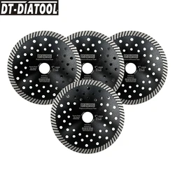 DT-DIATOOL 2pcs Wet Dry Diamond Narrow Turbo Multi Hole Saw Blade Diameter 125/230mm Cutting Disc for Granite Marble Concrete