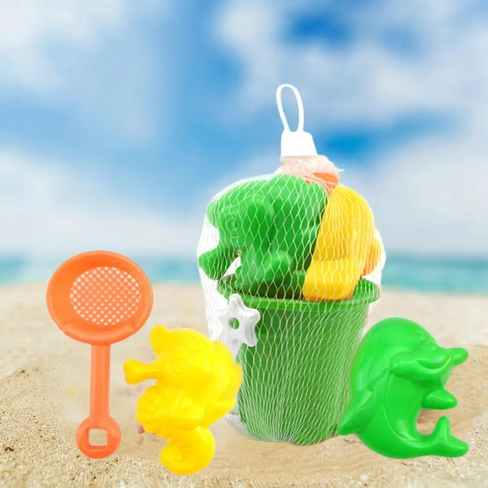 

7Pcs/Set Useful Sand Digging Tools Spoon Beach Toys Stimulate Creativity Sand Digging Tools with Bucket Play Water