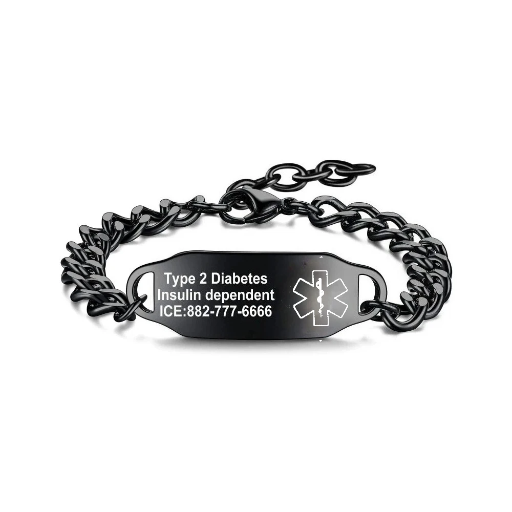 

QR-код, медицинский идентификатор, браслет, аварийно-спасательная сигнализация, хранение информации для медсестер, изогнутая пластина из нержавеющей стали, ювелирные изделия по индивидуальному заказу