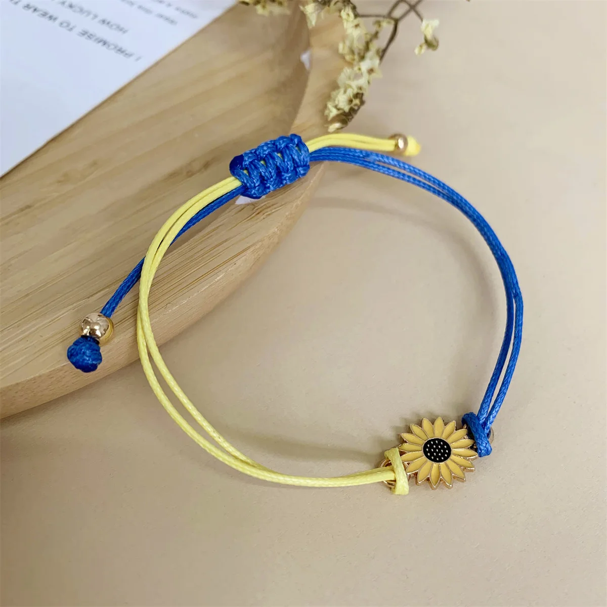 Charm Yellow Blue Ukraine Bracelets For Women Men Handmade Woven String Ukrainian Flag Color Bracelet Couple Friendship Jewelry