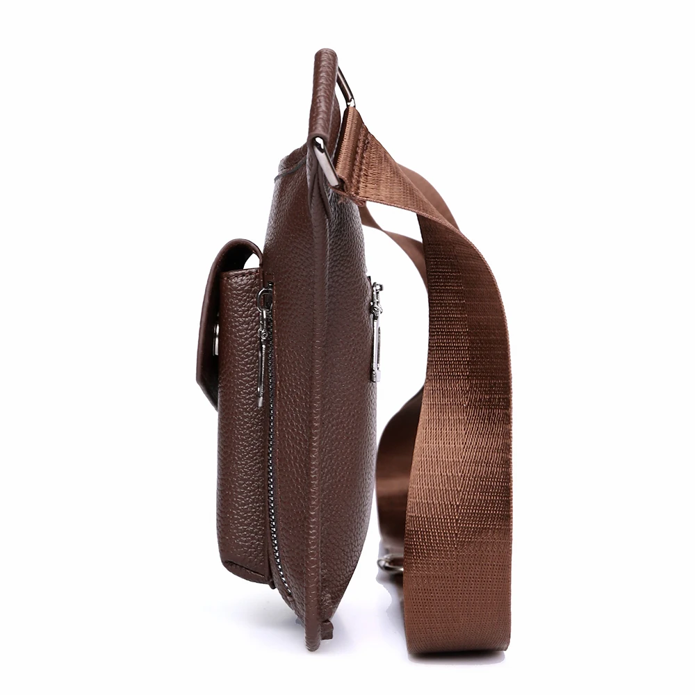 2025 New Men's Senior Designer Waterproof Large Capacity Leather Cross Shoulder Bag Wear resistant Small Shoulder Bag
