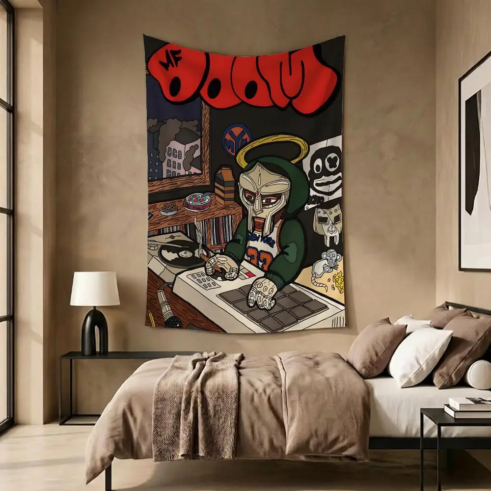 Singer HipHop MF DOOM Tapestry Daily Soft Rectangular Wall Hanging Decor for Living Home Room