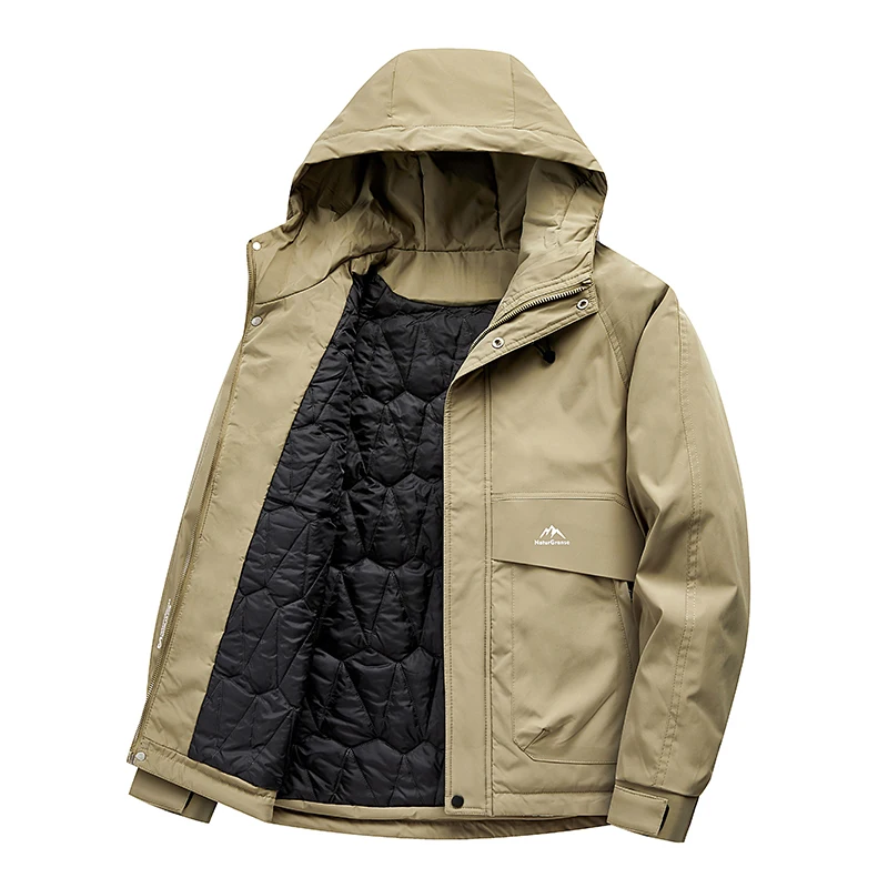 

Winter Jacket Men's Brand Classic Parkas Casual Down Jackets Black Warm Parkas Male Thicker Winter Coats Man Loose Warm Parkas