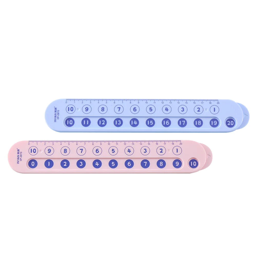 

2 Pcs Addition and Subtraction Ruler Math Learning Toy Double Sided Arithmetic Number Double-sided Educational Child