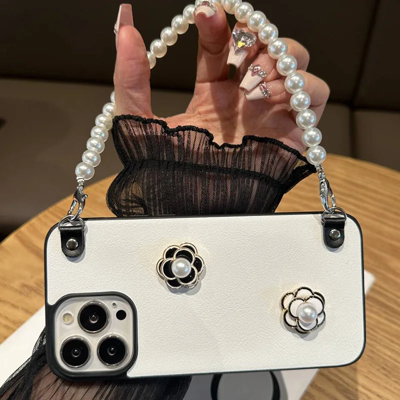 Aplicable iPhone 16 15 14 13 12 11 serie funda para teléfono móvil cuero portátil Tan Songyun Jixing mismo anti-caída