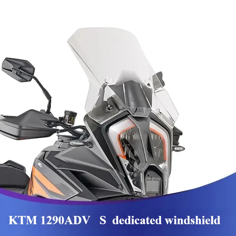 For KTM 2021 2022 1290 ADV S 1290ADV S 1290-ADV S Motorcycle Raised Front Windshield Transparent Windshield Rain Chest Protector