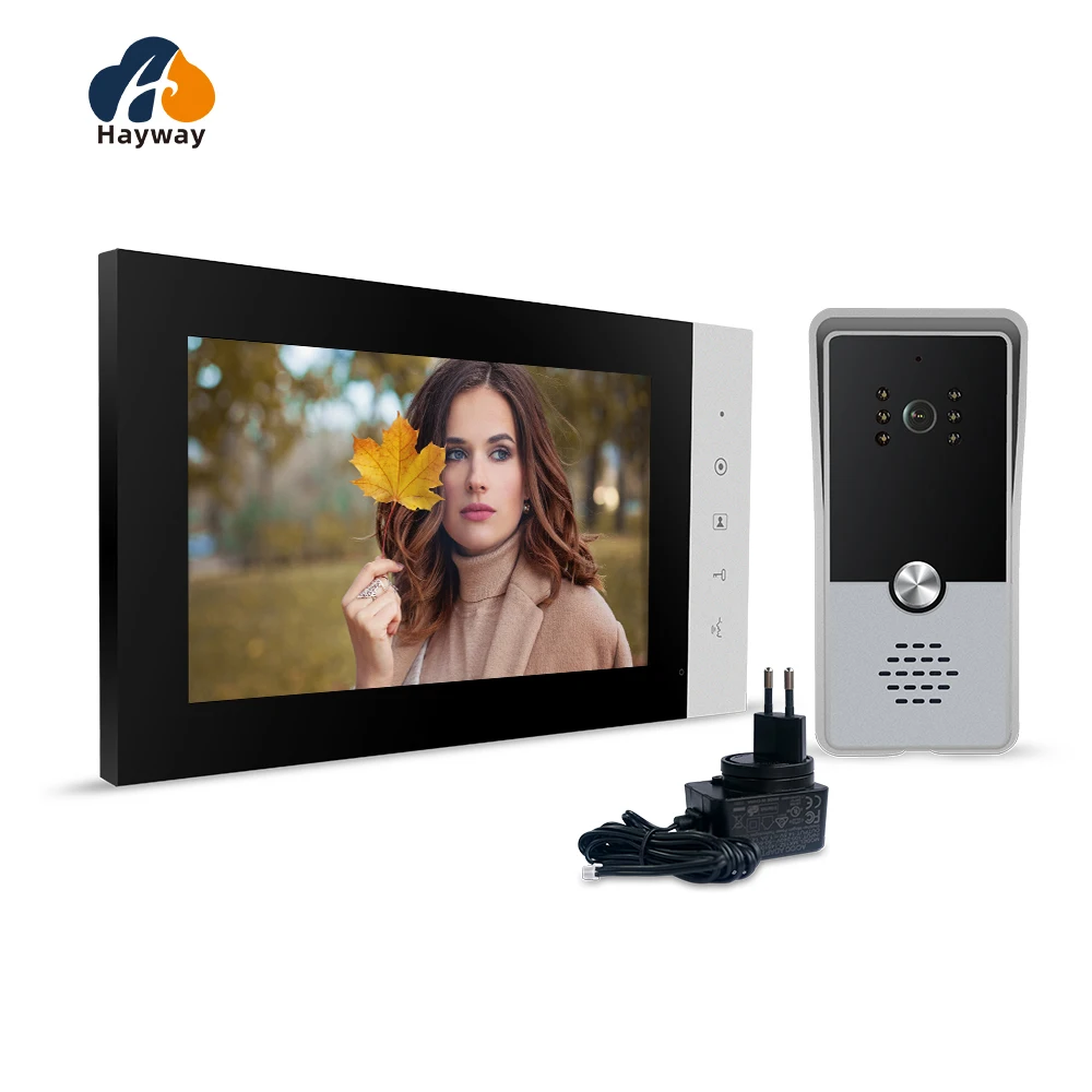 Video Intercom System Kit Wired Video Doorbell Phone Rainproof Call Panel IR Camera for Home Villa Building 1200TVL