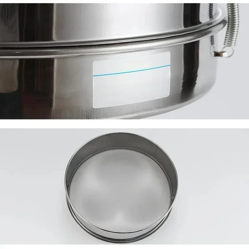 Electric Screen Stainless Steel Powder Vibration Screening Machine Laboratory Multifunction Sieve Shaker 40cm Diameter /AC 220V