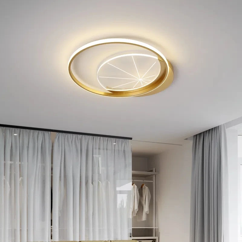 

Nordic Led Chandelier Lights Ultra-thin Modern Gold Simple Bedroom Lamp Home Art Novelty Lighting Lustre Kitchen Fixtures