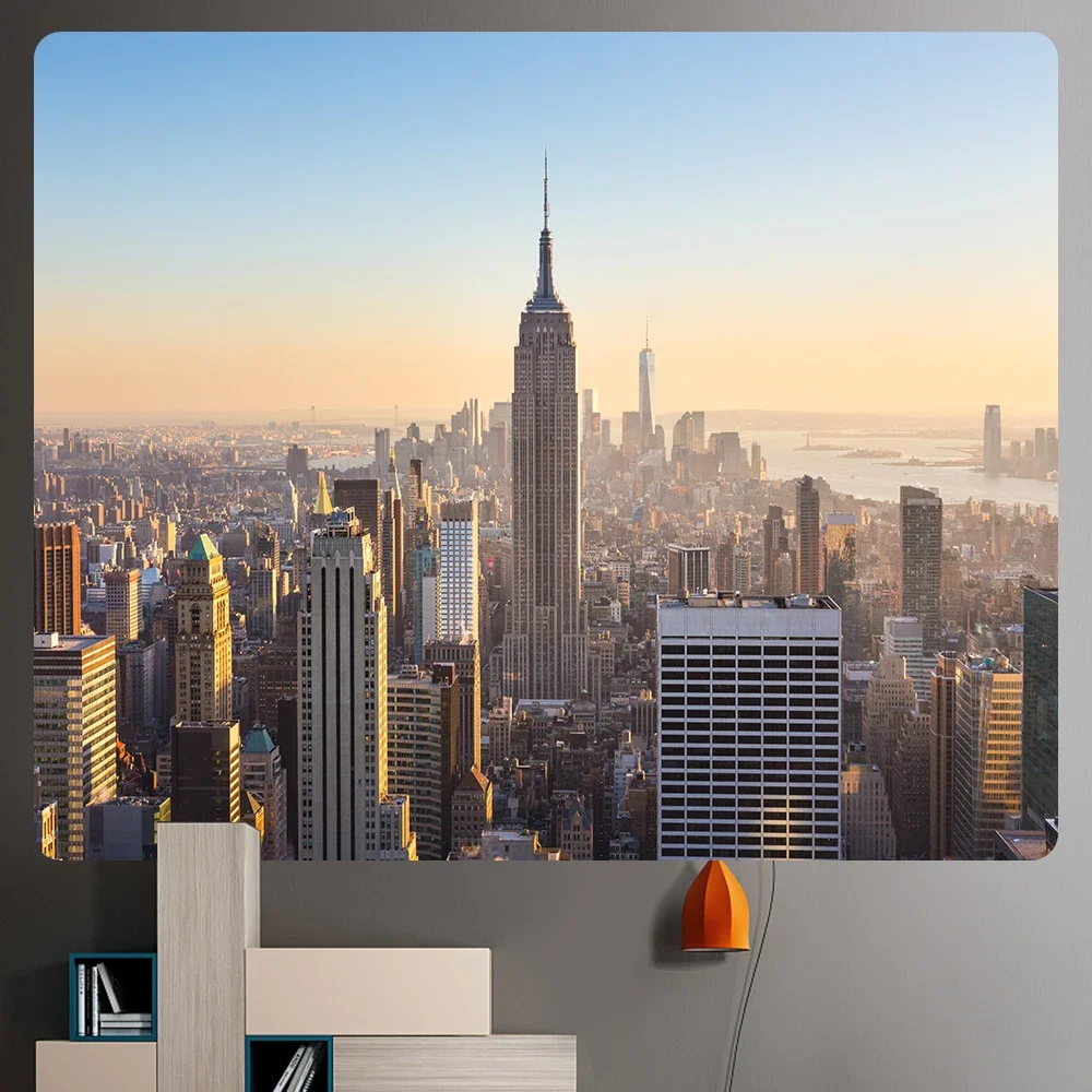 New York Landscape Home Art Tapestry Hippie Bohemian Decorative Bedroom Fantasy Scene Background Tapestry