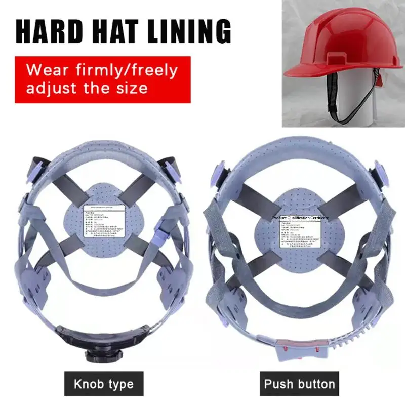 Hard Hat Suspension Bumpsproof Attachment Bruisesproof Head Protection Adjustable Hard Hat Shell Insert Lightweight Hats Safety