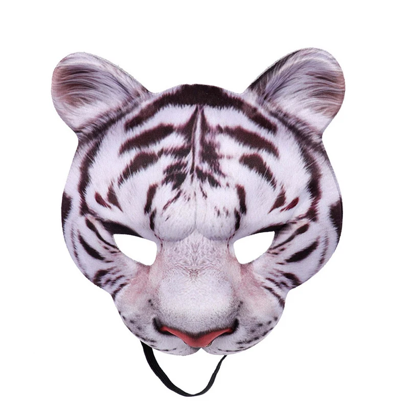 1 Stück, realistisch bedruckte Tierkostümmaske, Party-Maskerade-Tiermaske, Halloween-Kostüm-Requisiten – Detail 6