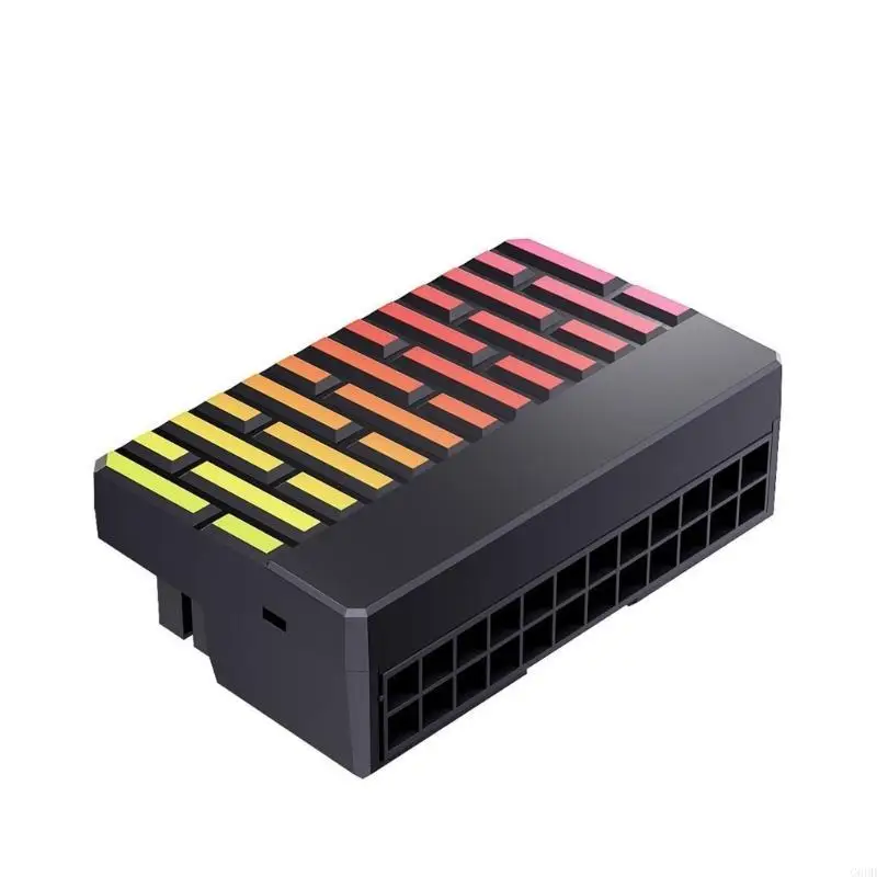 G6DD 24Pins MATX Motherboards 24Pin Male to Female 90 Degree Power Adapter
