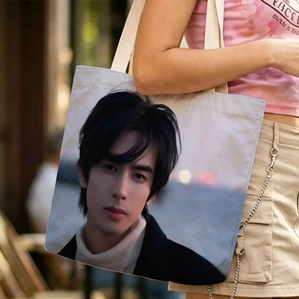 Long Long S-Song W-Weilong Waterproof Lined Canvas bags suitable for going to class, shopping, gifts, and commuting