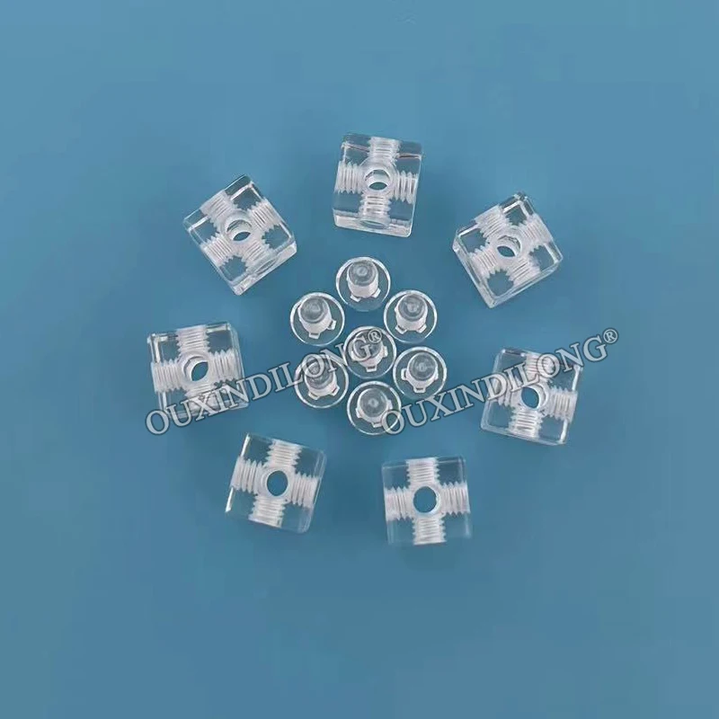 

800PCS Acrylic Cubes Right Angle 6-Sides Blocks Chassis Components Corner Braces Electric Stoves Square Dishes Joint Brackets